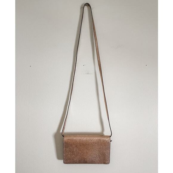 NWT Coach Foldover Clutch Rose Gold Crossbody - Picture 2 of 10